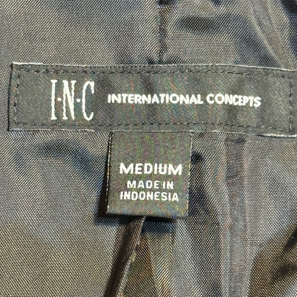 INC International Concepts Midnight Velvet Blazer - Picture 8 of 9